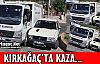 ÇÖP KAMYONU OTOMOBİLLE ÇARPIŞTI