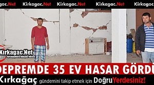 DEPREMDE 35 EV HASAR GÖRDÜ