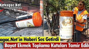 EKMEK TOPLAMA KUTULARI TAMİR EDİLDİ