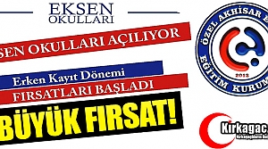 EKSEN OKULLARINA KAYITLAR BAŞLADI