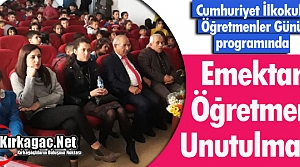 EMEKTAR ÖĞRETMEN UNUTULMADI