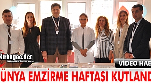 EMZİRME HAFTASI KIRKAĞAÇ DEVLET HASTANESİNDE KUTLANDI(VİDEO)