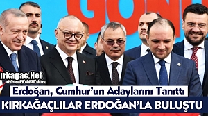 ERDOĞAN, CUMHUR'UN ADAYLARINI TANITTI