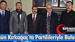 ERGÜN KIRKAĞAÇ'TA PARTİLİLERİYLE BULUŞTU