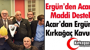 ERGÜN'DEN ACARİDMAN'A DESTEK