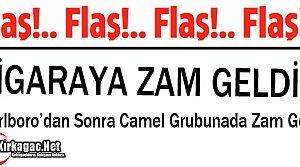 FLAŞ HABER.. SİGARAYA ZAM GELDİ