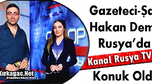 GAZETECi-ŞAİR HAKAN DEMİR KANAL RUSYA TV'YE KONUK OLDU