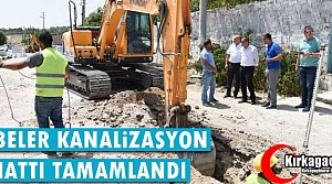 GEBELER’İN KANALİZASYON HATTI TAMAMLANDI