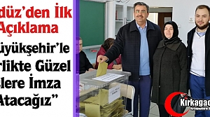 GEDÜZ “BÜYÜKŞEHİR’LE BİRLİKTE GÜZEL İŞLERE İMZA ATACAĞIZ”