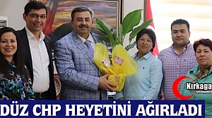 GEDÜZ, CHP HEYETİNİ AĞIRLADI