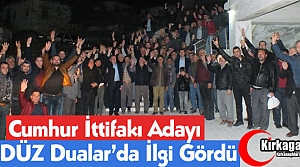 GEDÜZ DUALAR'DA İLGİ GÖRDÜ