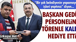 GEDÜZ PERSONELİNE TÖRENLE “KALEM“ HEDİYE“...