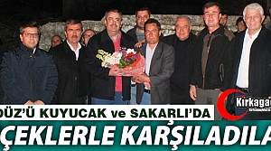 GEDÜZ'Ü SAKARLI ve KUYUCAK'TA ÇİÇEKLERLE KARŞILADILAR