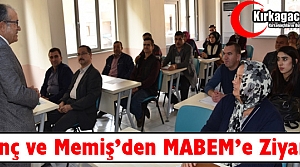 GENÇ ve MEMİŞ'TEN MABEM'E ZİYARET