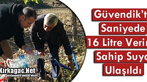 GÜVENDİK'TE “SU“ SEVİNCİ