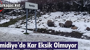 HAMİDİYE'DE KAR EKSİK OLMUYOR