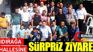 HIDIRAĞA MAHALLESİNE SÜRPRİZ ZİYARET