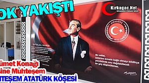 HÜKÜMET KONAĞINA MUHTEŞEM ATATÜRK KÖŞESİ