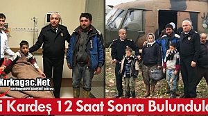 İKİ KARDEŞ 12 SAAT SONRA BULUNDU