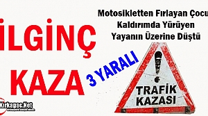 İLGİNÇ KAZA 3 YARALI