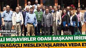 İRİER KIRKAĞAÇLI MESLEKTAŞLARINA VEDA ETTİ