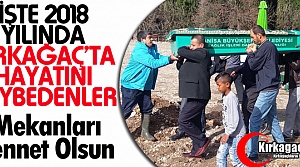 İŞTE 2018'DE VEFAT EDENLER