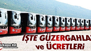 İŞTE GÜZERGAHLAR ve ÜCRETLERİ