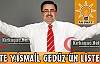 İŞTE YAŞAR İSMAİL GEDÜZ'ÜN LİSTESİ