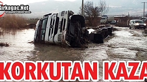 KAMYON KÖPRÜDEN AŞAĞI UÇTU