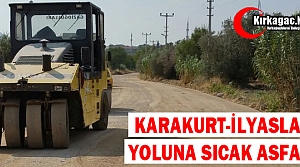 KARAKURT-İLYASLAR YOLUNA SICAK ASFALTI