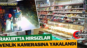 KARAKURT’TA MARKET HIRSIZLIĞI GÜVENLİK KAMERALARINA...