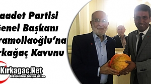 KARAMOLLAOĞLU’NA KIRKAĞAÇ KAVUNU