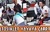 KARŞIDAN KARŞIYA GEÇERKEN MOTOSİKLET ÇARPTI