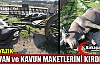 KAVUN ve HAYVAN MAKETLERİNE ÇİRKİN SALDIRI