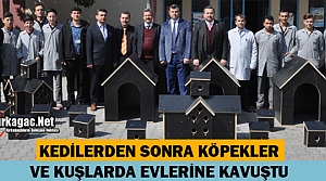 KEDİLERDEN SONRA KÖPEK ve KUŞLARDA EVLERİNE KAVUŞTU