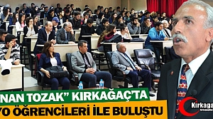 'KENAN TOZAK' KIRKAĞAÇ MYO ÖĞRENCİLERİ İLE BULUŞTU 