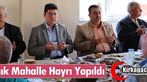 KINIK MAHALLE HAYRI YAPILDI