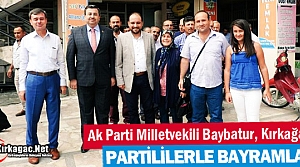 KIRKAĞAÇ AK PARTİ'DE BAYBATUR'LU BAYRAMLAŞMA