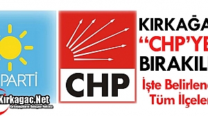 KIRKAĞAÇ “CHP'YE“ BIRAKILDI