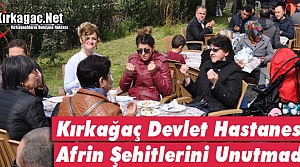 KIRKAĞAÇ DEVLET HASTANESİ AFRİN ŞEHİTLERİNİ UNUTMADI(VİDEO)