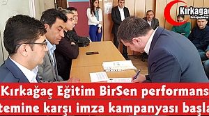 KIRKAĞAÇ EĞİTİM BİR-SEN'DEN İMZALI TEPKİ