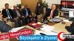 KIRKAĞAÇ HEYETİNDEN BÜYÜKŞEHİR'E ZİYARET