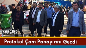 KIRKAĞAÇ PROTOKOLÜNDEN ÇAM PANAYIRINA ZİYARET