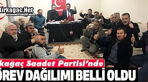 KIRKAĞAÇ SAADET PARTİSİ'NDE GÖREV DAĞILIMI BELLİ...