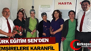 KIRKAĞAÇ TÜRK EĞİTİM SEN’DEN HEMŞİRELERE KARANFİL