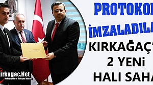 KIRKAĞAÇ'A 2 YENİ HALI SAHA