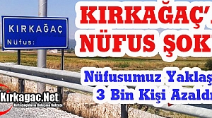 KIRKAĞAÇ'A NÜFUS ŞOKU