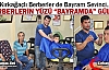 KIRKAĞAÇLI BERBERLERİN YÜZÜ “BAYRAMDA“ GÜLDÜ