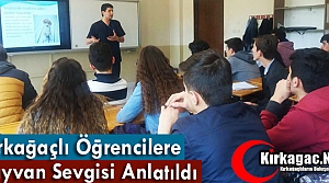 KIRKAĞAÇLI ÖĞRENCİLERE “HAYVAN SEVGİSİ”...