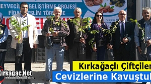 KIRKAĞAÇLILAR CEVİZLERİNİ TESLİM ALDI